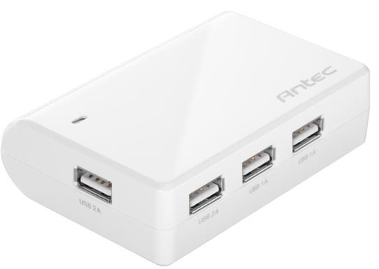 Antec a.m.p Laddstation USB 4-portar vit