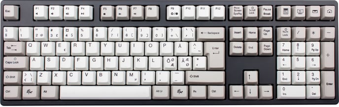 Ducky G2Pro Dyesub Grey/White PBT MX Black