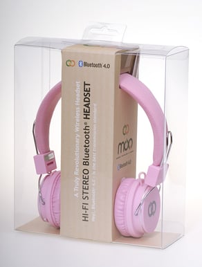 Moo 302 Bluetooth Headset Ljus Rosa