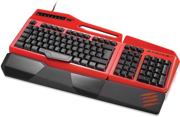 Mad Catz S.T.R.I.K.E.3 Red Gaming Keyboard