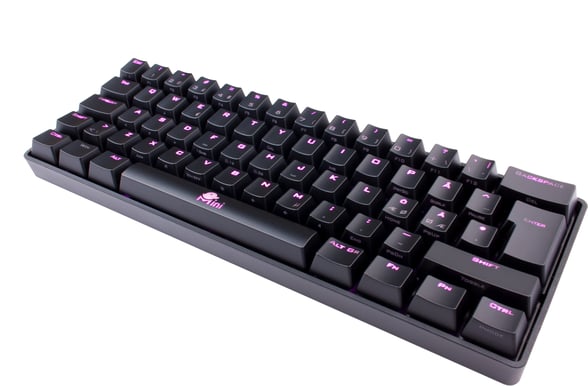 Ducky Mini Purple Led MX Black