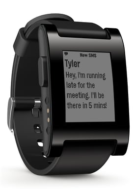 Pebble Smartwatch Jet Black
