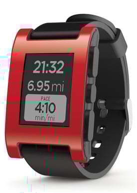 Pebble Smartwatch Röd