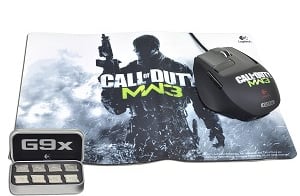Logitech G9x Gaming MouseCoD MW3-Edition + Musmatta på köpet