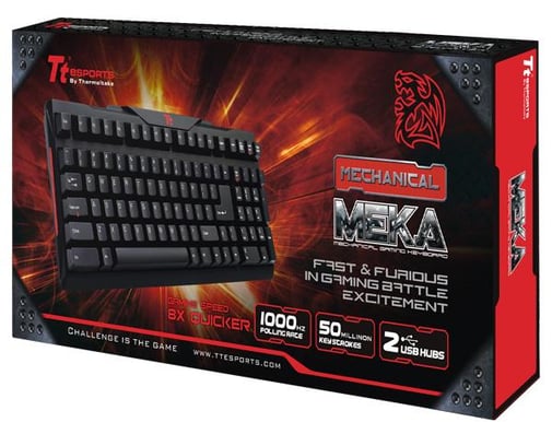 Tt eSports Meka Gaming Keyboard MX Black