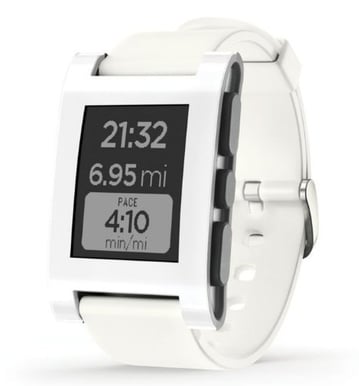 Pebble Smartwatch Vit