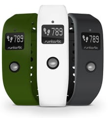 Runtastic Orbit extra band grön/grå/vit