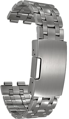 Pebble Steel Brushed Stainless Metal Watchband