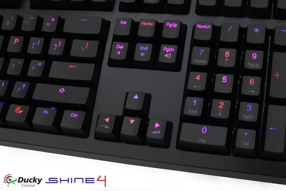 Ducky Shine4 Multi LED MX Brown