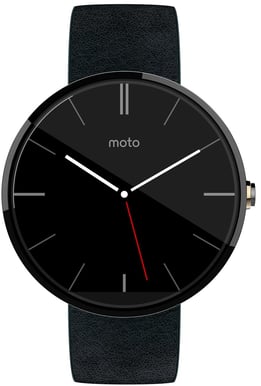 Motorola Moto 360 Dark Metal/Black Leather