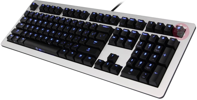 Ducky Legend Blue LED Silver Case MX Blue