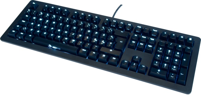 Ducky Legend White LED Black Case MX Brown