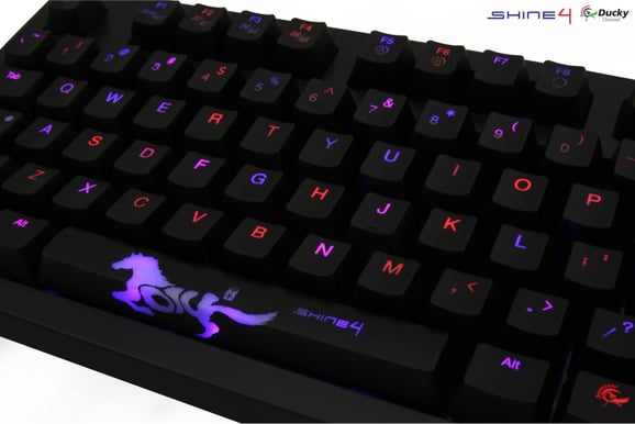 Ducky Shine4 Multi LED MX Black
