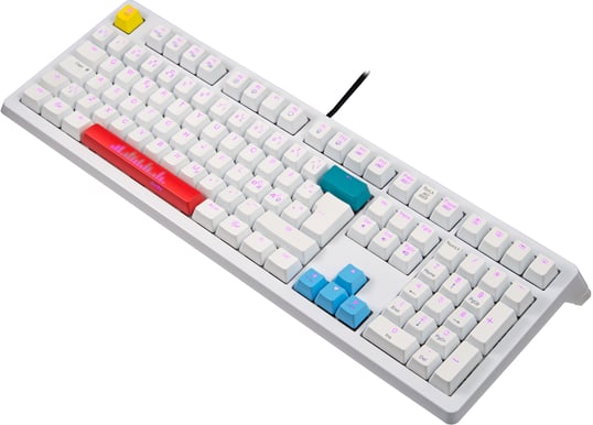 Ducky Shine4 White Multi LED MX Blue