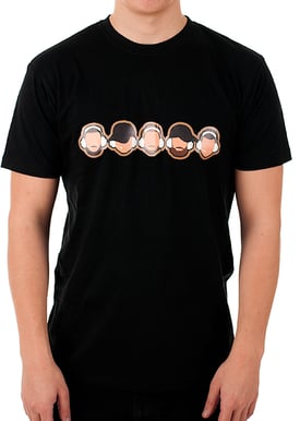 Ninjas in Pyjamas T-shirt Circles Small