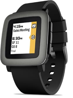 Pebble Time Svart