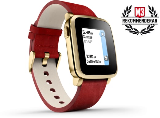 Pebble Time Steel Guld