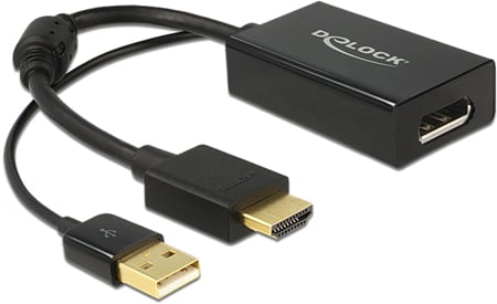 Delock Adapter HDMI ha till DisplayPort ho