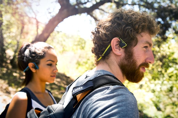 AfterShokz Trekz Titanium Blå