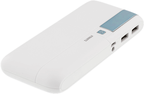Streetz Powerbank Vit/blå 10000mAh