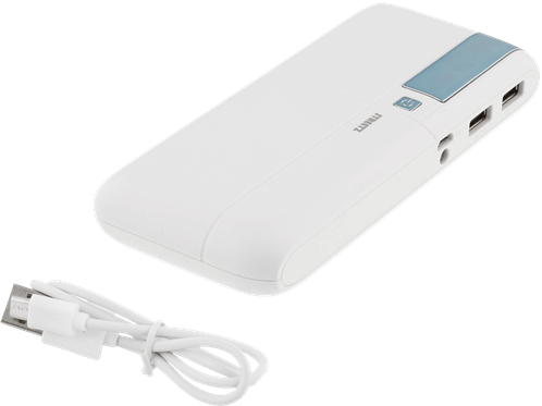 Streetz Powerbank Vit/blå 10000mAh