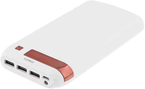 Streetz Powerbank Vit/röd 16000mAh