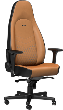 noblechairs ICON Äkta Läder Cognac/Svart