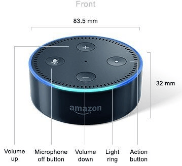 Amazon Echo Dot, Svart (International)