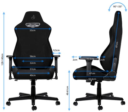 Nitro Concepts S300 Tyg Svart