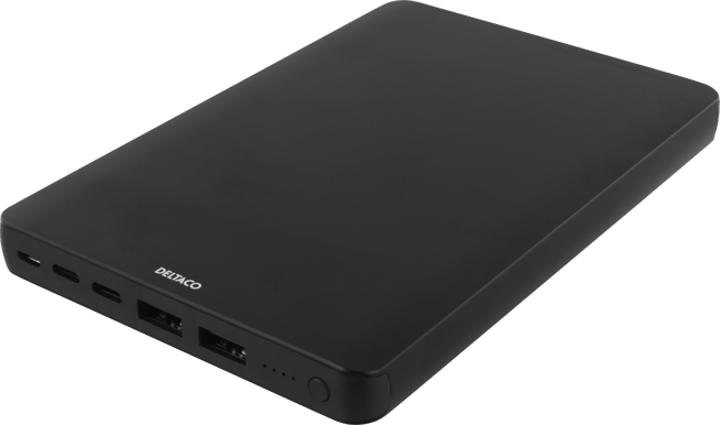 DELTACO Powerbank 20000 mAh USB-C Svart