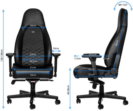 noblechairs ICON Svart