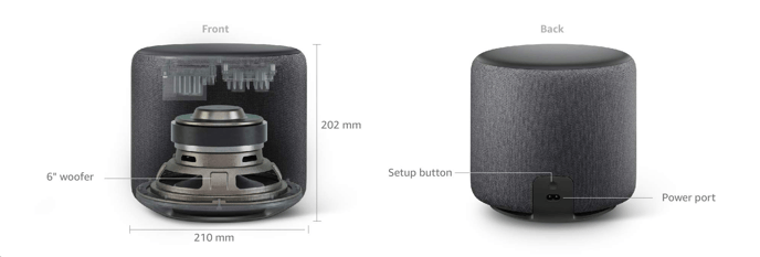 Amazon Echo Sub, Svart