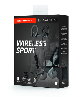 Poly (Plantronics) Backbeat Fit 350 Svart/Grå