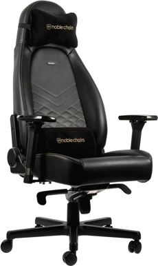 noblechairs ICON Svart/Guld
