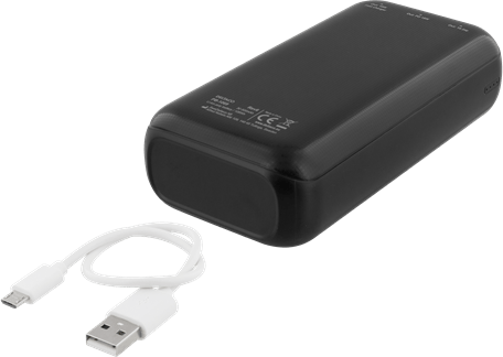 DELTACO Powerbank 30000 mAh USB-C Svart