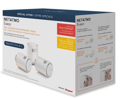 Netatmo Smart Extra Radiatortermostat 3-pack