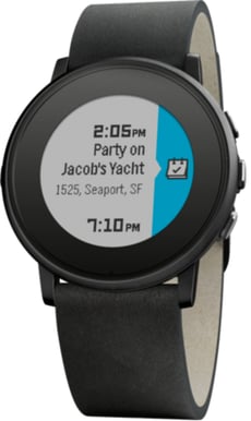 Pebble Time Round 20mm Svart
