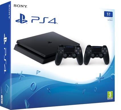 Sony PS4 Playstation 4 Slim 1TB + Dualshock 4 Bundle