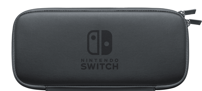 Nintendo Switch Carrying Case + Screen Protector Svart/Grå