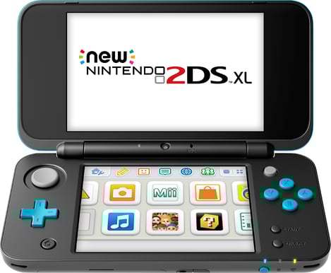 Nintendo New 2DS XL - Svart/Turkos