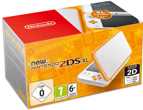 Nintendo New 2DS XL - Vit/Orange