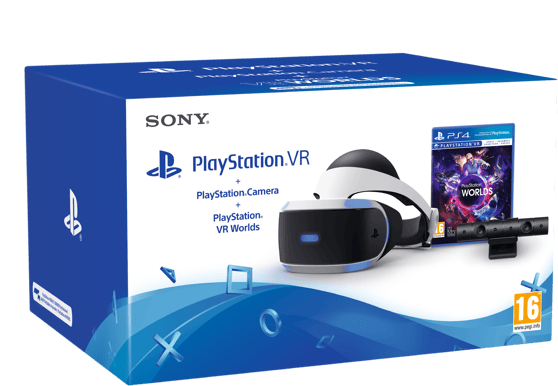 Sony Playstation VR PSVR + Camera + VR Worlds