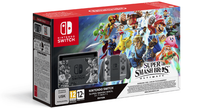 Nintendo Switch - Konsol - Super Smash Brothers Ultimate - Limited Edition