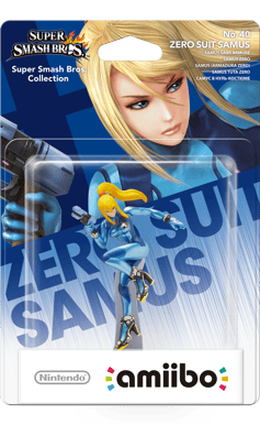 amiibo No. 40 Zero Suit Samus (Smash Bros Collection)