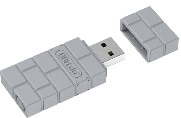 8Bitdo Wireless Adapter, Grey Version