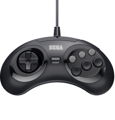 Retro-Bit SEGA MD 6-Button Pad Black