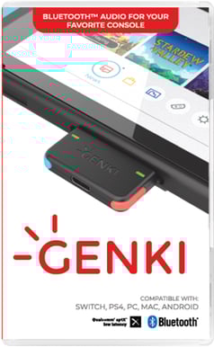 Genki Audio Adapter BT Neon Röd/Blå