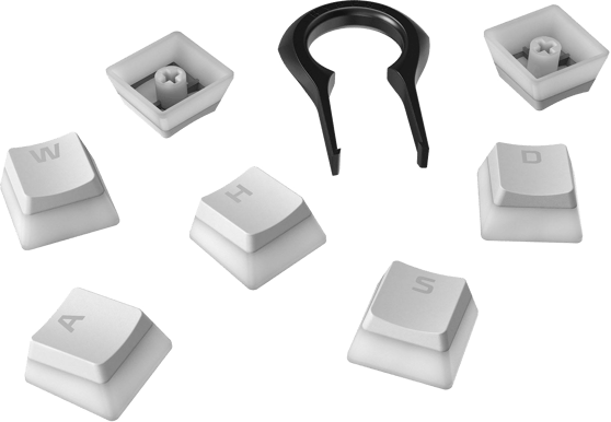 HyperX Pudding Keycaps Vit US Layout