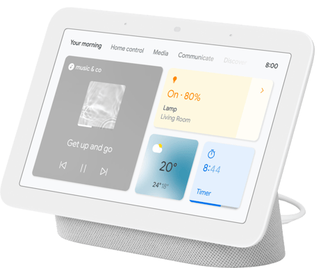 Google Nest Hub 2a generationen Chalk