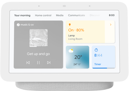 Google Nest Hub 2a generationen Chalk